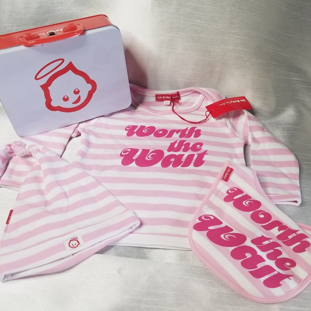 Oh baby London 4 piece 6 to 12 months set